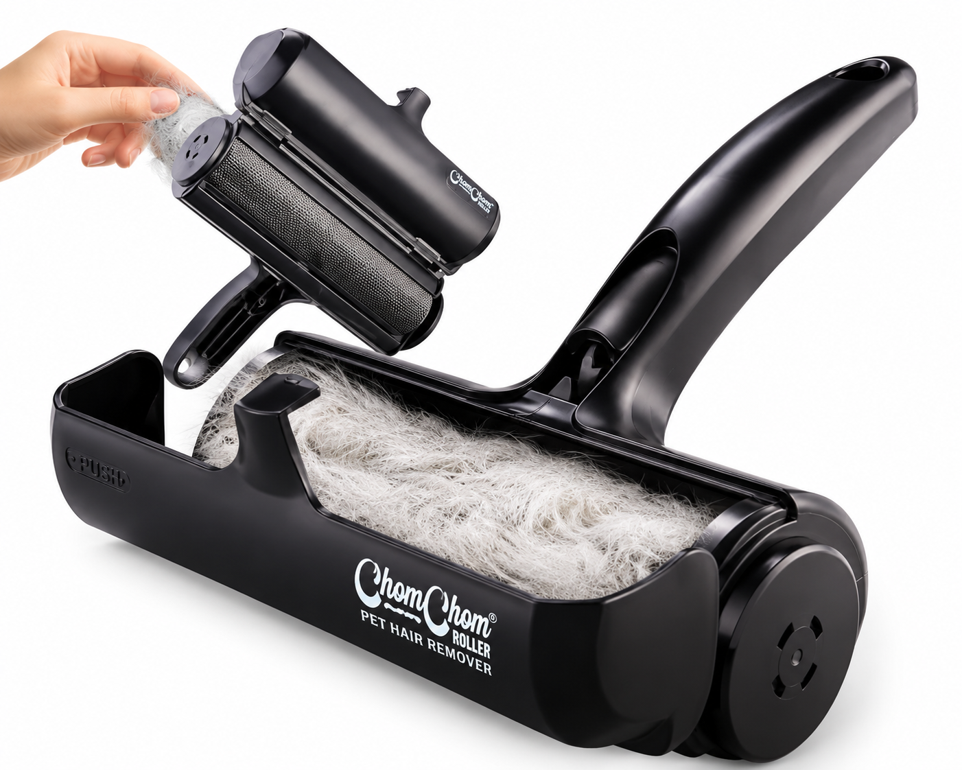 🐾 Reusable Pet Hair Remover Roller | Self-Cleaning Lint & Fur Cleaner