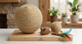 Sisal Rope Cat Scratching Ball | Interactive Cat Toy