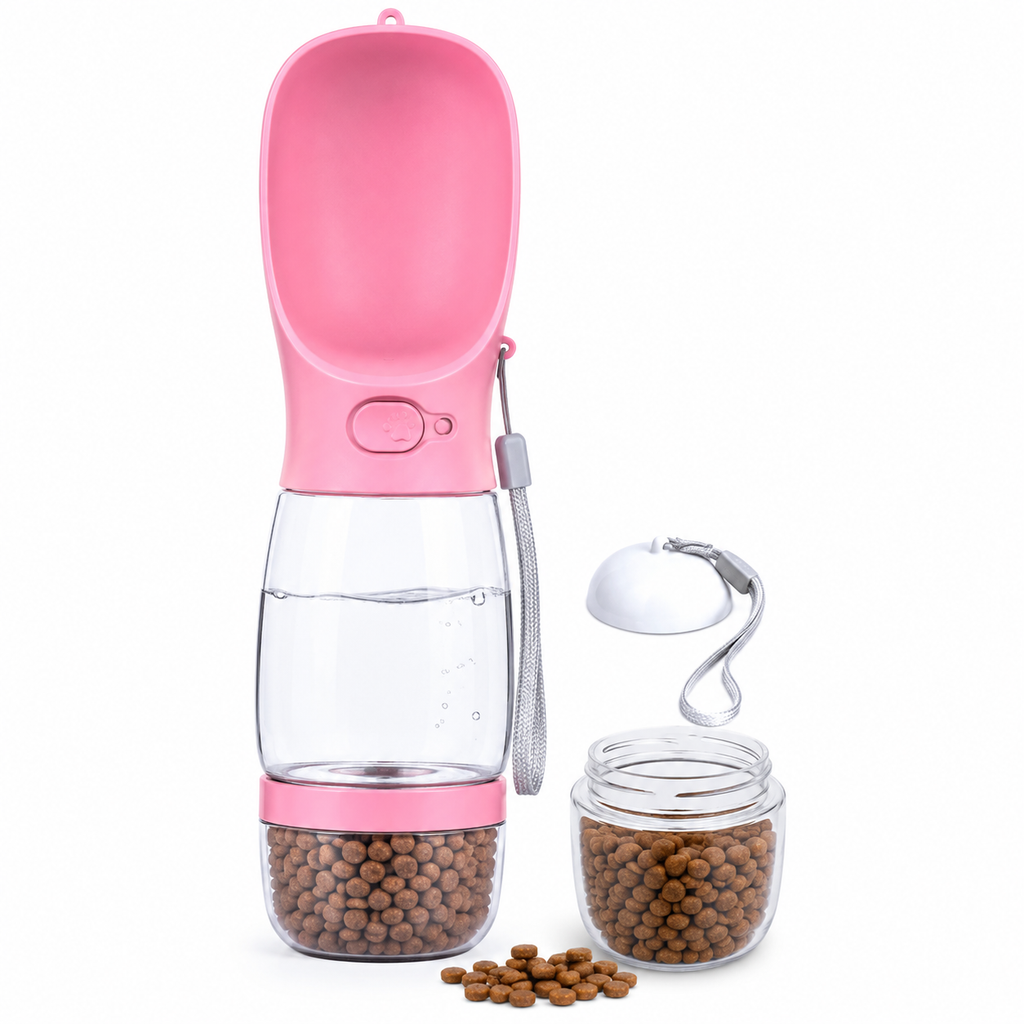 2-in-1 Portable Pet Water & Food Bottle | KittyNest