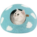 Premium Felt Cat Cave Bed | Handmade Cozy Indoor Cat Hideaway House