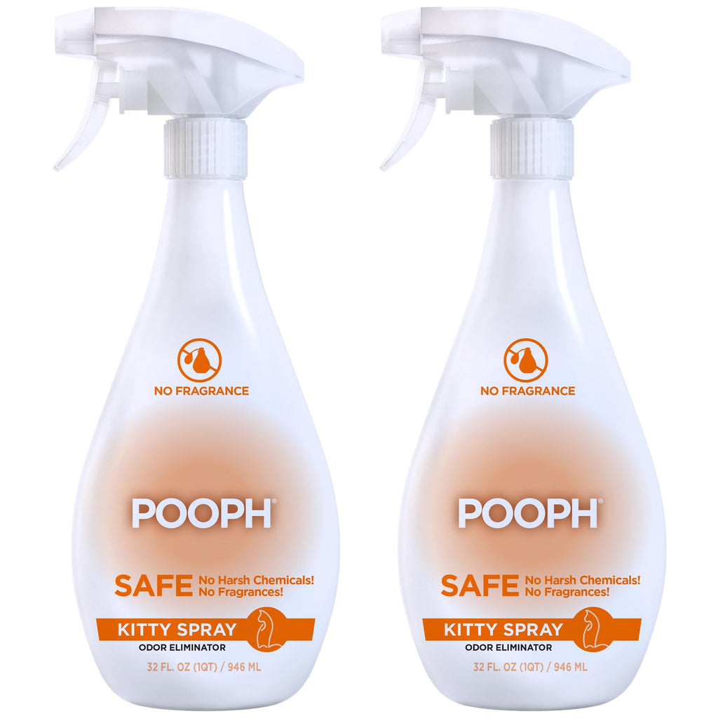 POOPH Kitty Spray Odor Eliminator for Cats | Safe Pet Stain & Urine Remover Spray (16 oz)