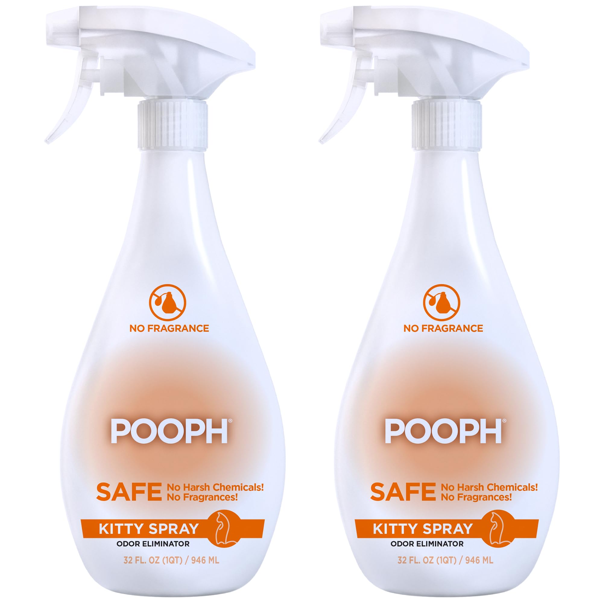 POOPH Kitty Spray Odor Eliminator for Cats | Safe Pet Stain & Urine Remover Spray (16 oz)