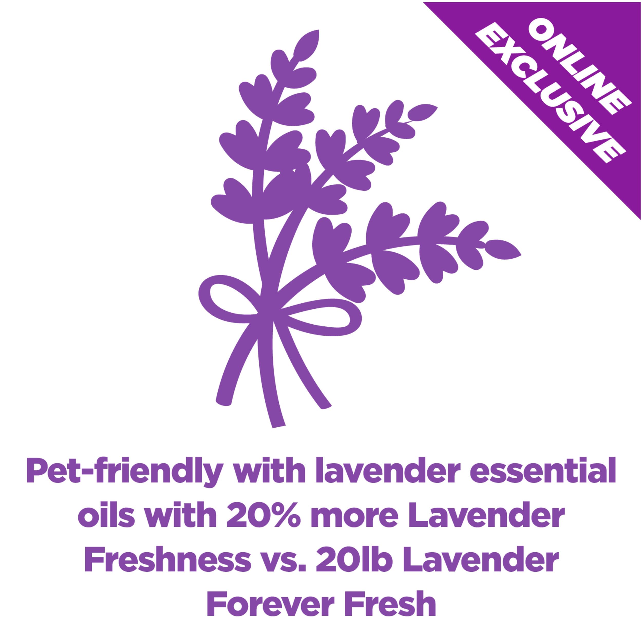 🐱 Lavender Clumping Cat Litter | Long-Lasting Odor Control | 18 lb