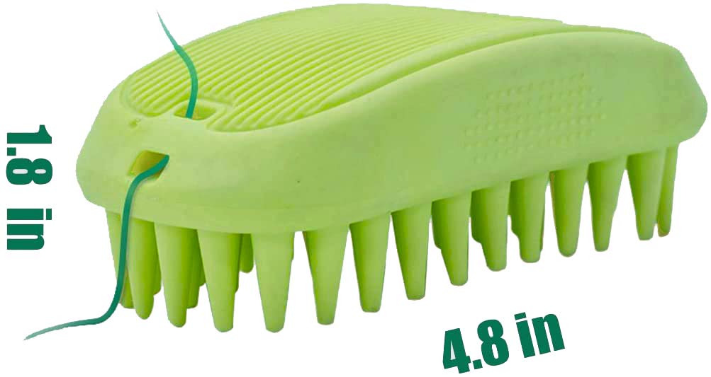 Silicone Pet Bath Massage Brush | Soft Grooming & Shampoo Brush for Cats