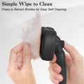 Self Cleaning Slicker Brush for Cats & Dogs | One-Click Deshedding Grooming Brush