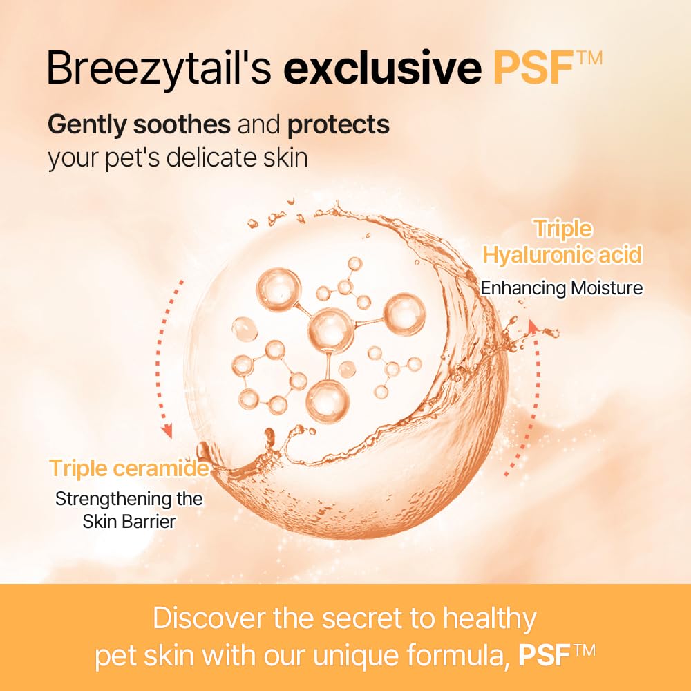 Breezytail PetO'Cera Cat Shampoo & Conditioner – 2-in-1 Moisturizing Body Wash (300ml)