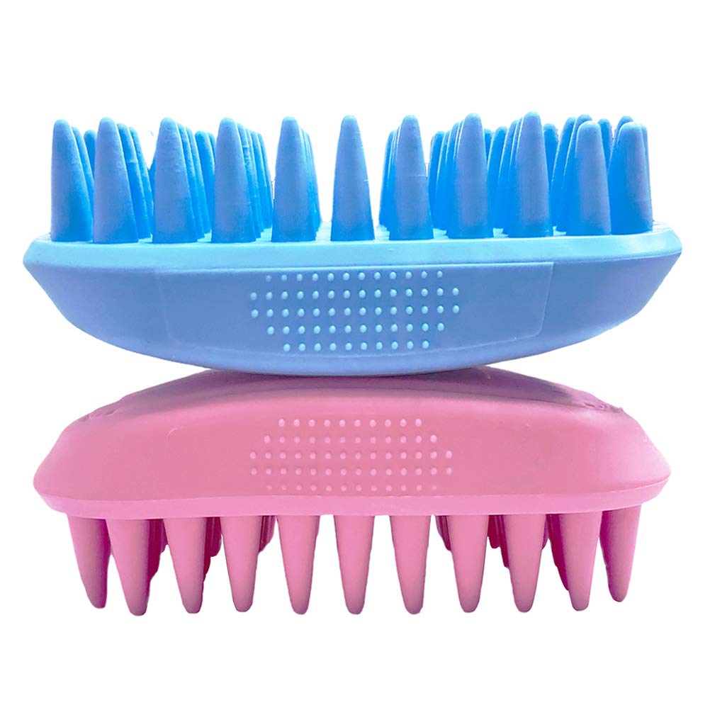 Silicone Pet Bath Massage Brush | Soft Grooming & Shampoo Brush for Cats
