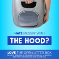 Basic Open Cat Litter Tray | Easy Clean Plastic Litter Box for Kittens & Small Cat