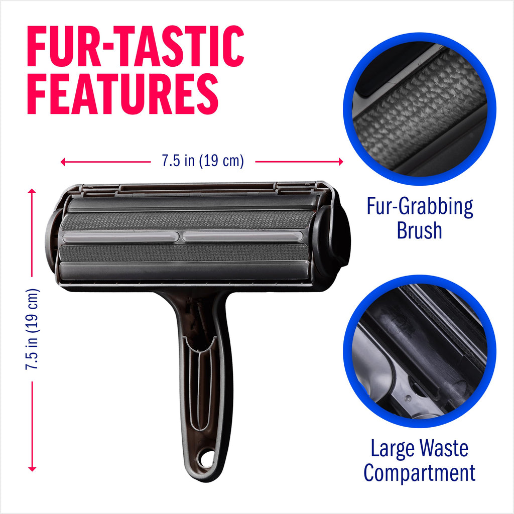 🐾 Reusable Pet Hair Remover Roller | Self-Cleaning Lint & Fur Cleaner